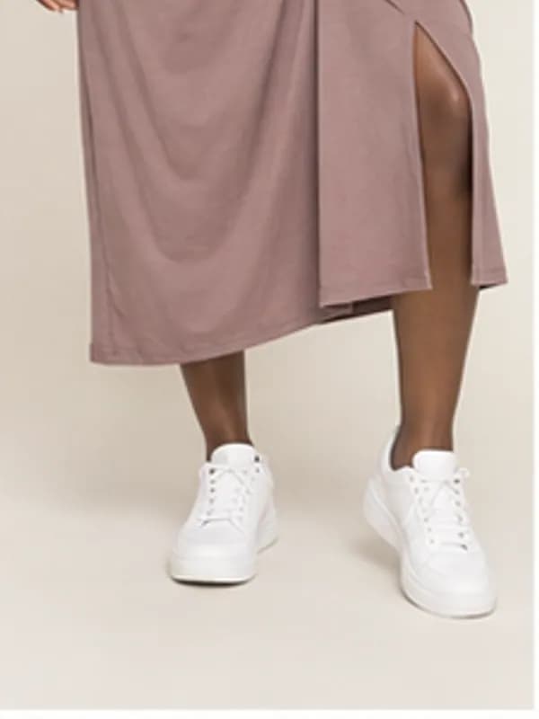 Ama relaxed jersey dress, Mauve, silhouette detail
