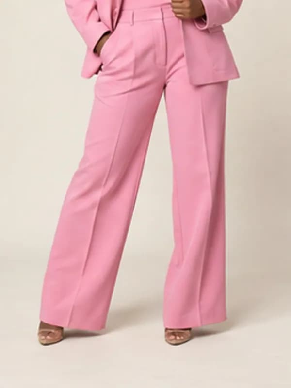Jojo pink tailored set, Pink, silhouette detail