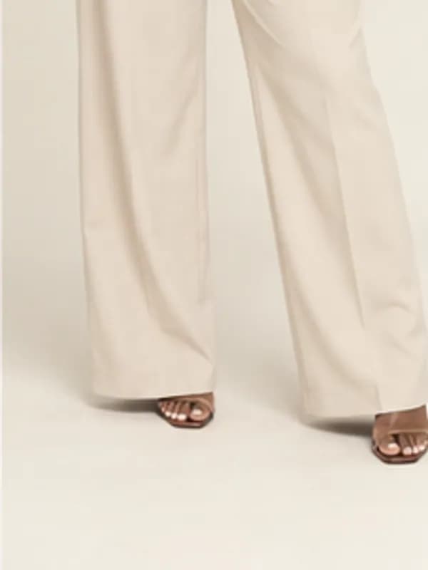 East Legon tailored vest, Cream, silhouette detail